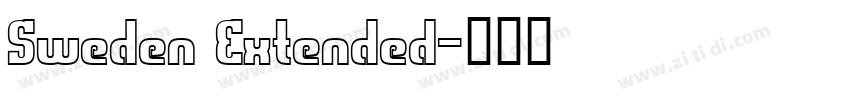 Sweden Extended字体转换